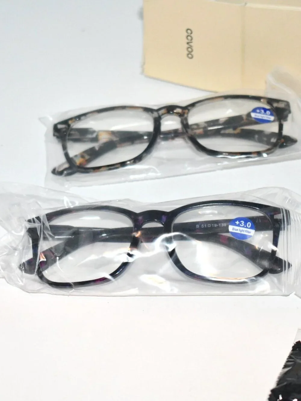 CCVOO Reading Glasses +3.0 Readers Set of 5 Assorted Frames New in Box